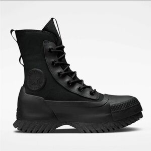 Chuck Taylor | Converse | Black High-Top Lace-Up Combat Boots